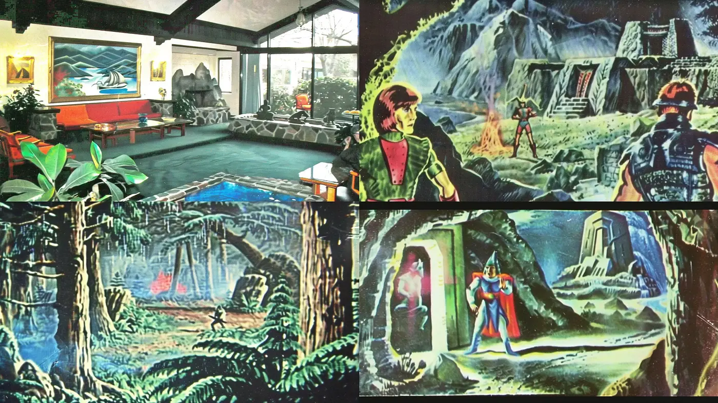 Eclectic Retro-Futuristic Fusion with Painterly Textures - Midjourney sref style