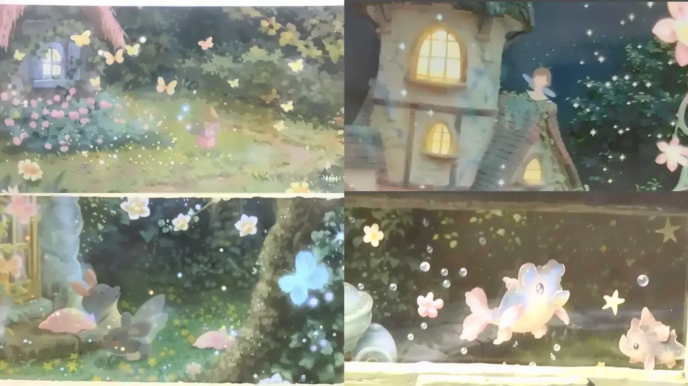 Dreamy, whimsical landscapes infused with a magical essence - Midjourney sref style