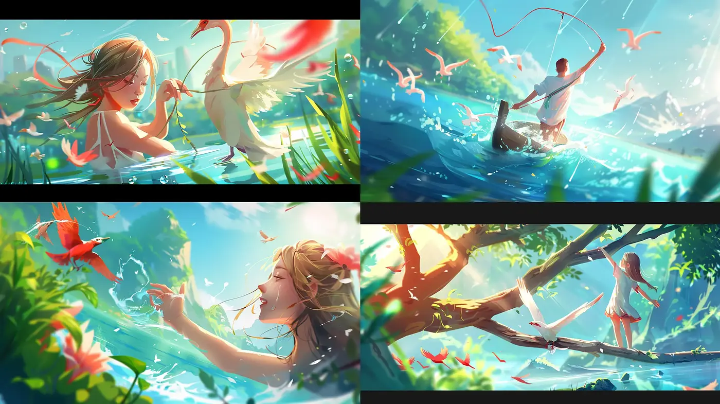 Ethereal Luminance: A Fusion of Light and Color in Dreamlike Scenery - Midjourney sref style