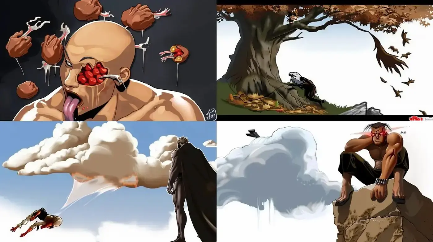 Dynamic and Expressive Illustrative Style with a Touch of Surrealism - Midjourney sref style
