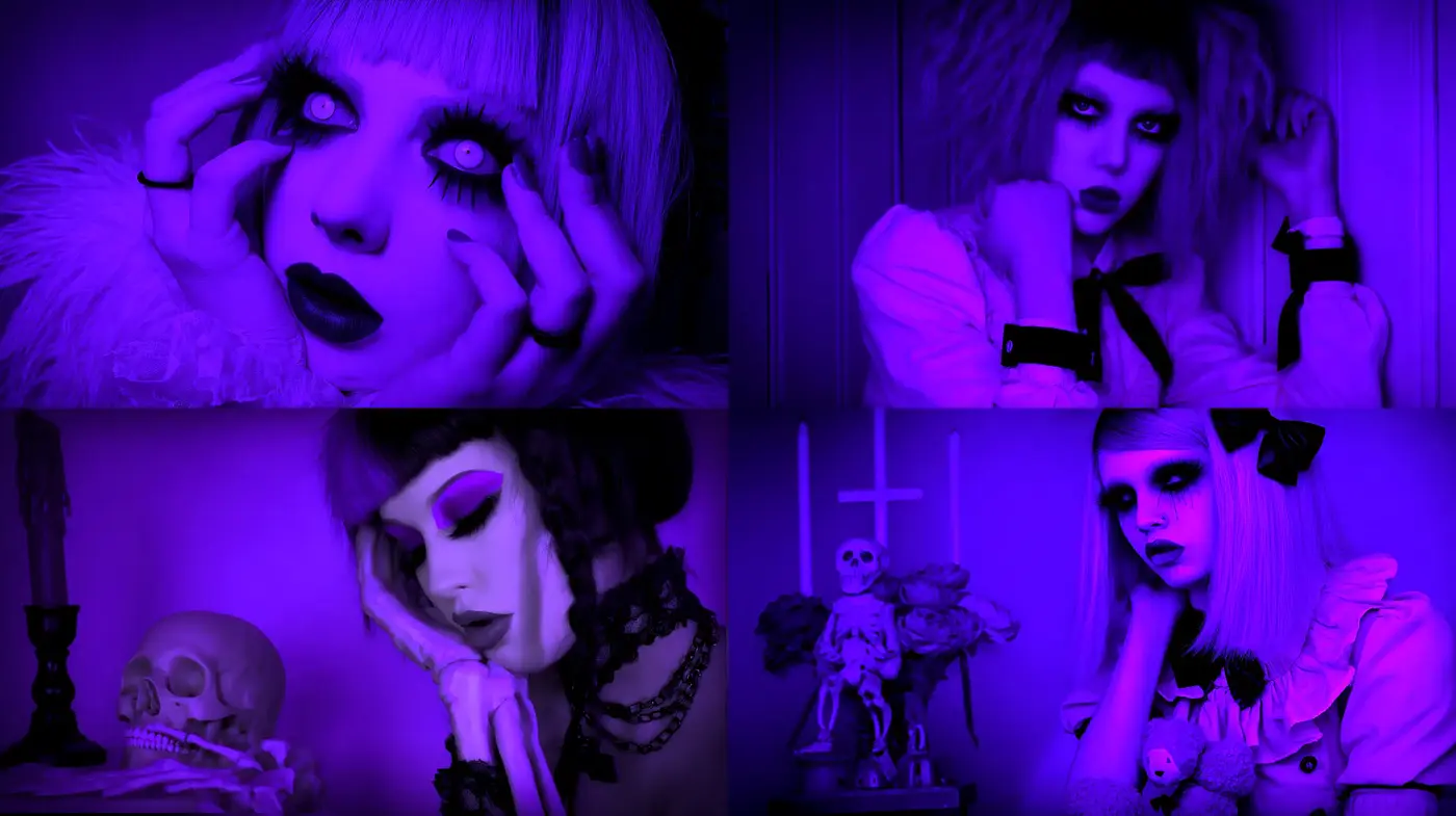 Dark Gothic Aesthetic with Surreal Undertones - Midjourney sref style