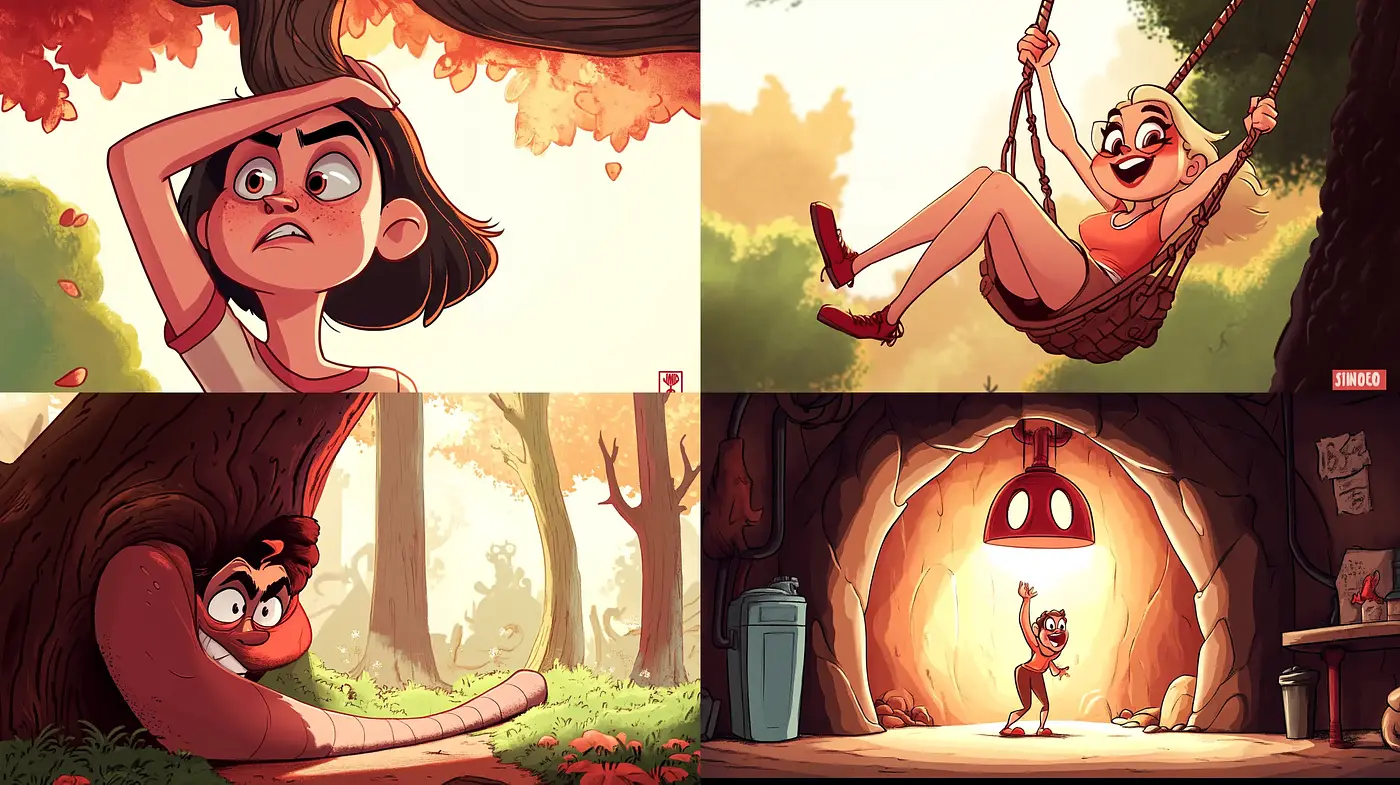 Warmly Radiant Storybook Illustration Homage - Midjourney sref style