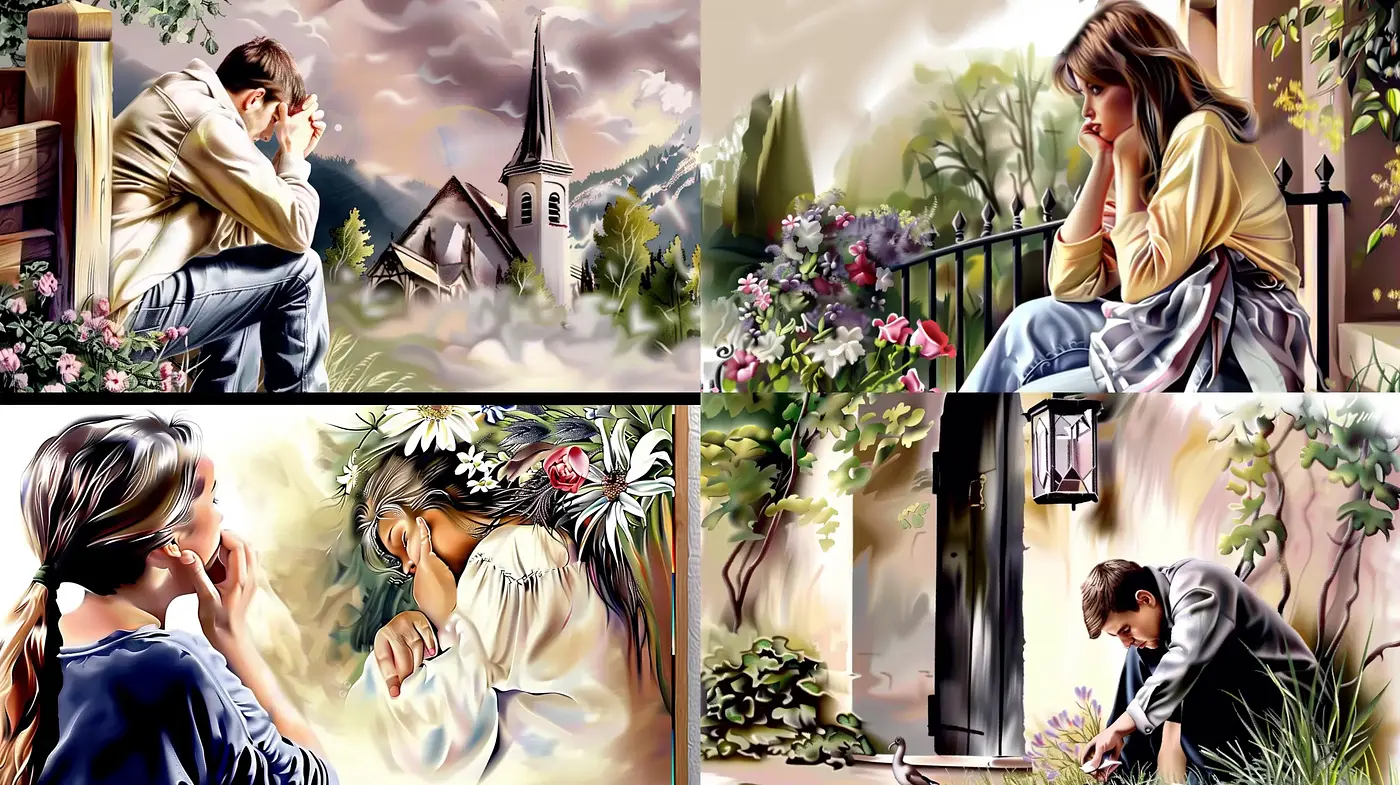 Consistent Pastoral Elegance with Soft Natural Tones - Midjourney sref style