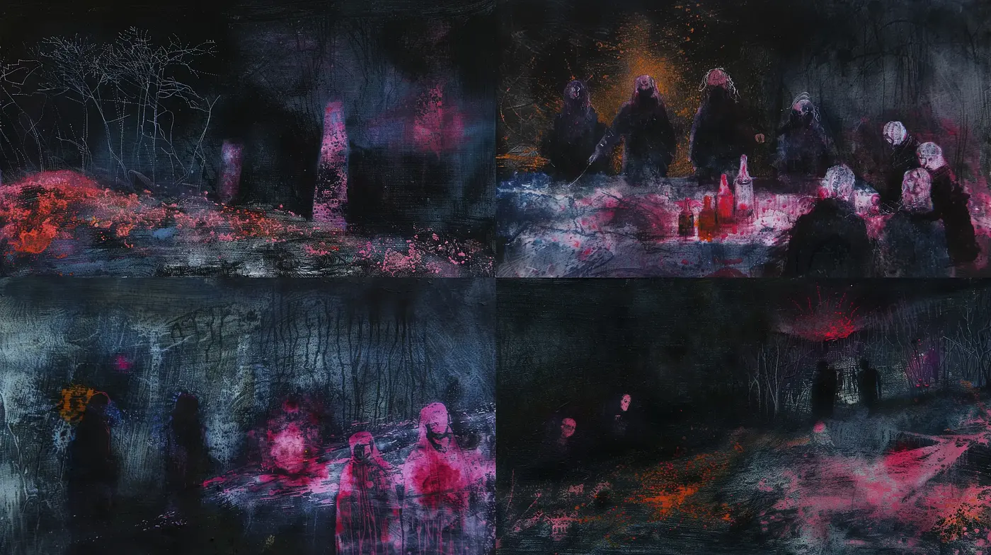 Ethereal Nocturne Dreamscape with Luminous Hues - Midjourney sref style