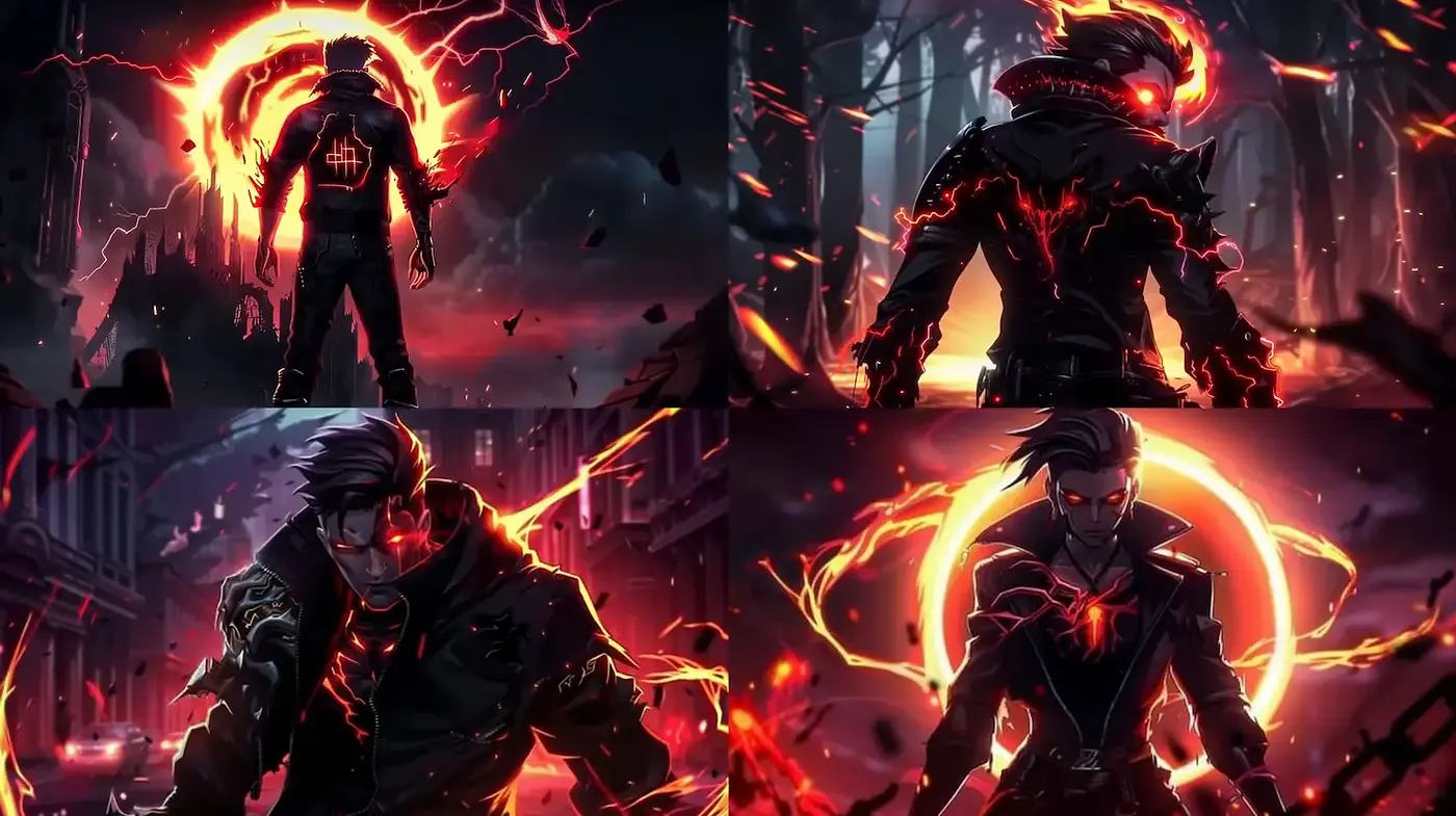 Dynamic and Dark Sci-Fi Aesthetics with Vibrant Energy Effects - Midjourney sref style