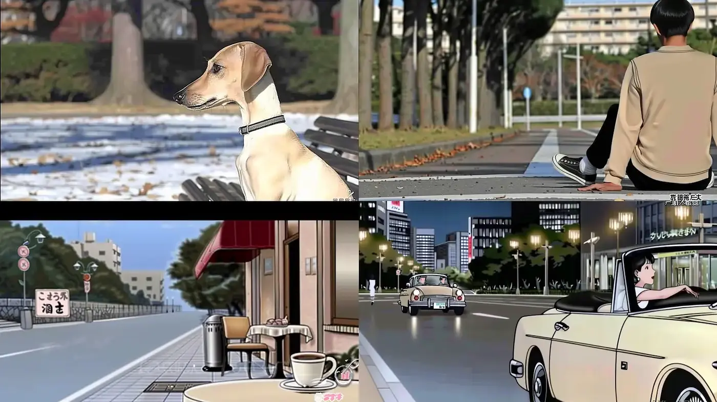 Stylized Urban Scenes with Nostalgic and Calm Vibes - Midjourney sref style