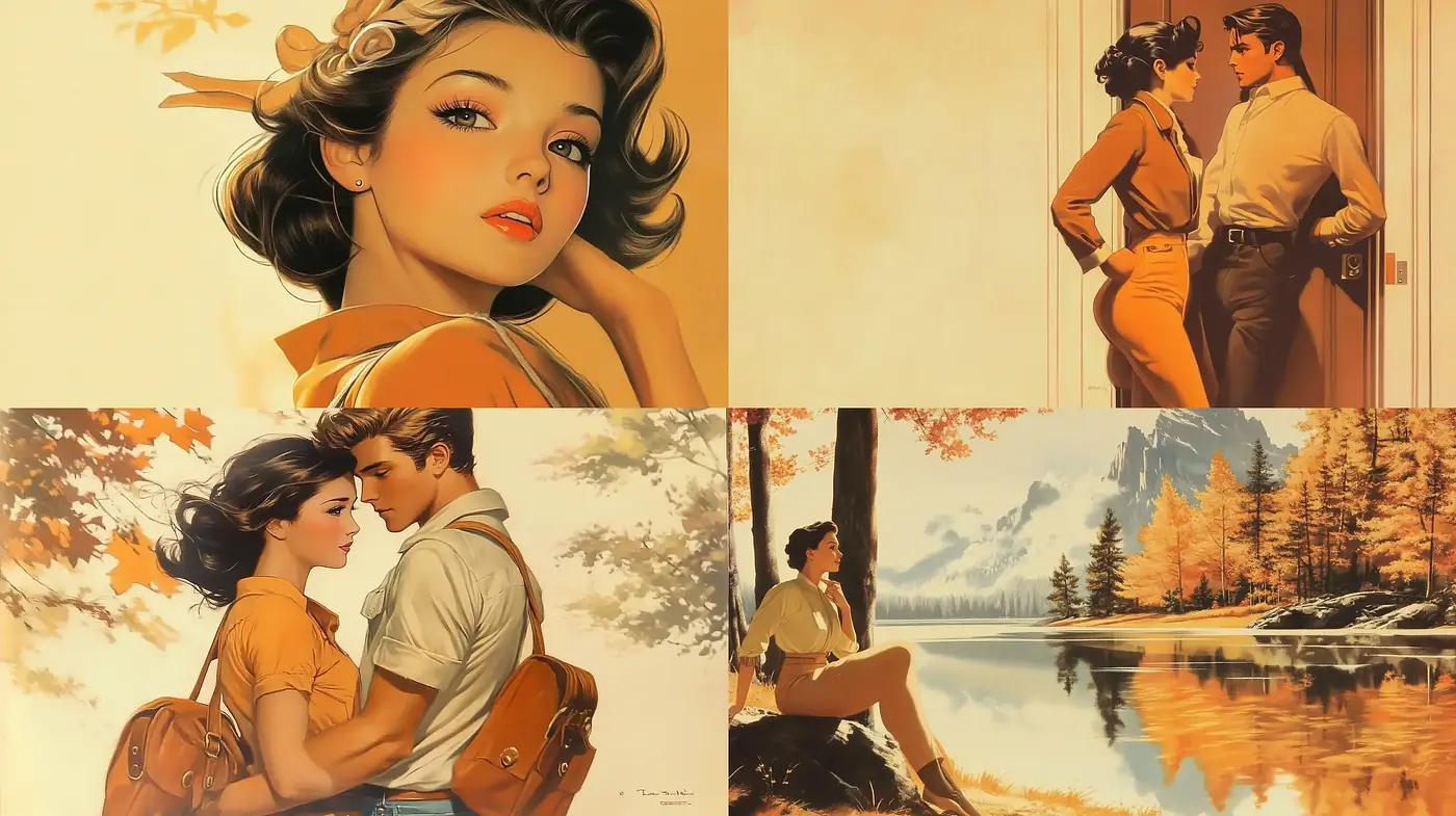 Timeless Romance of Golden Hour Hues and Soft Contours - Midjourney sref style