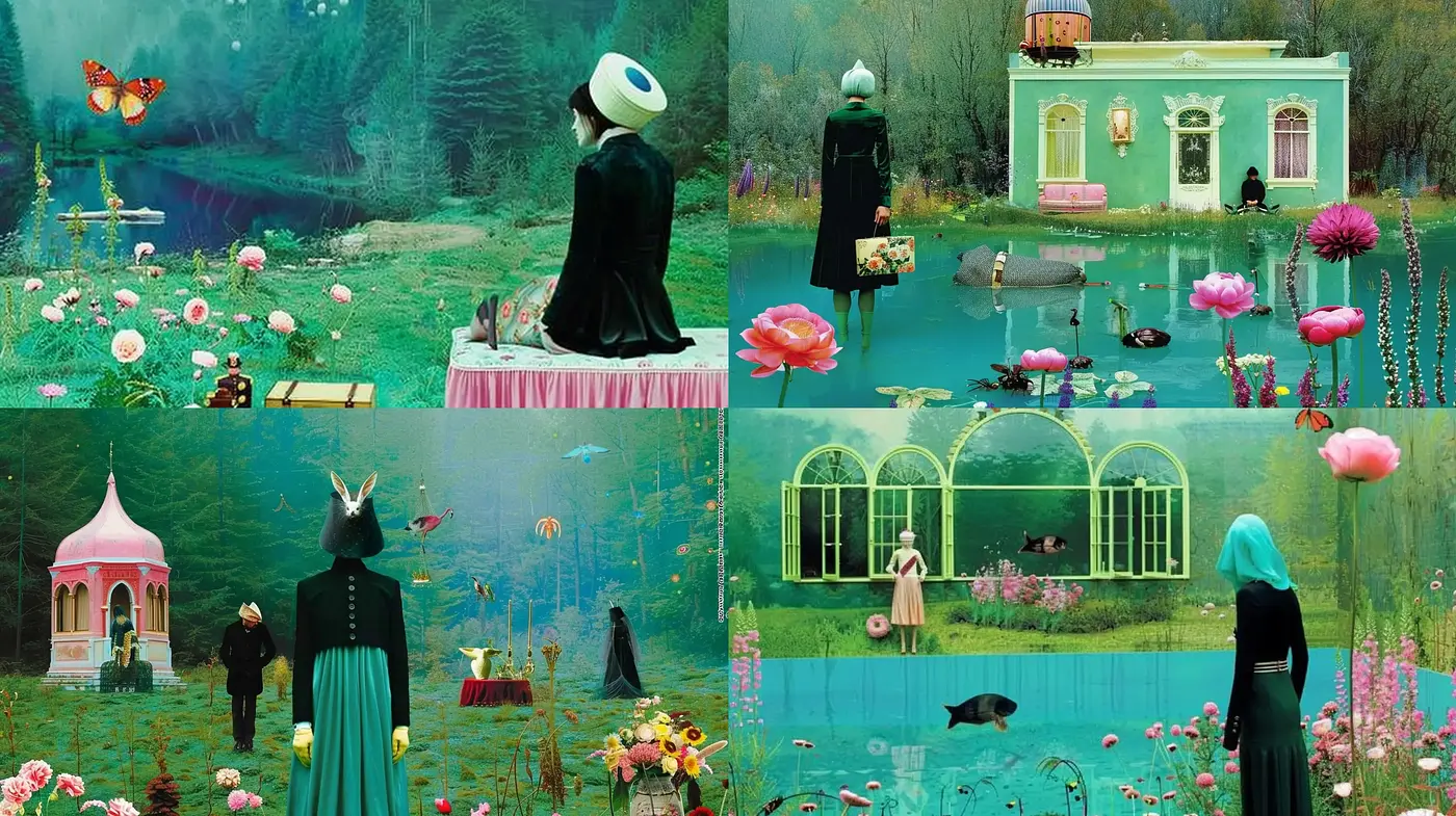 Ethereal Dreamscapes with Surrealist Nature Overtones - Midjourney sref style