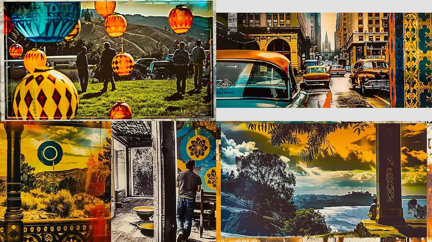 Cohesive Vintage Aesthetic with Warm Earthy Tones - Midjourney sref style