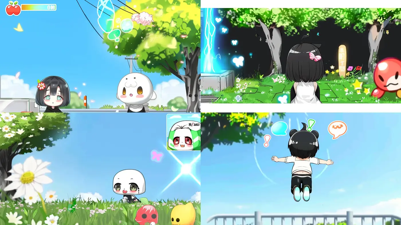 Vibrant Anime-Inspired Digital Illustrations with a Cheerful Ambiance - Midjourney sref style