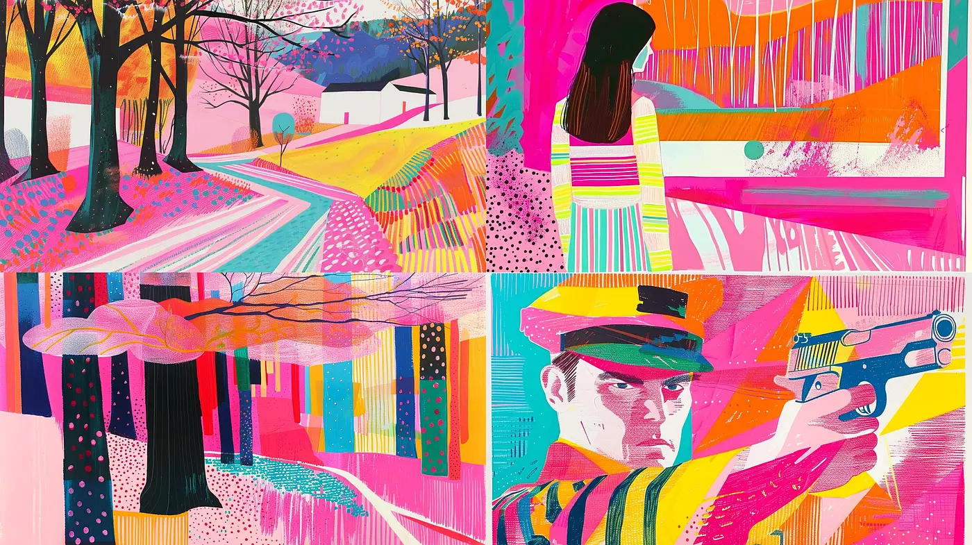 Vibrant Expressionism with a Nostalgic Contemporary Twist - Midjourney sref style