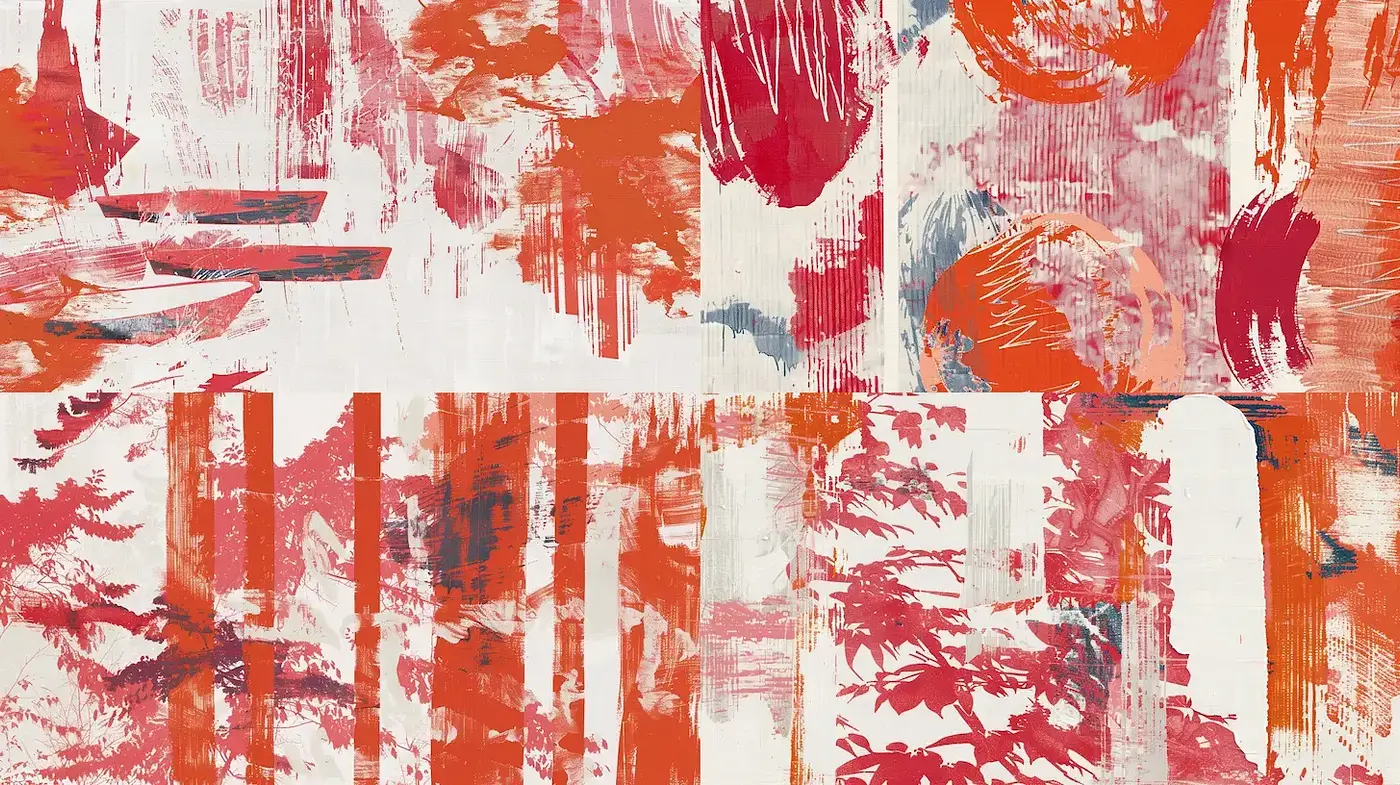 Vibrant Abstract Expressions with Subtle Textural Nuances - Midjourney sref style