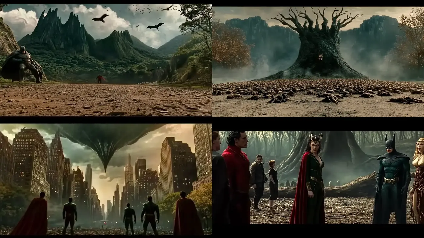 Epic Cinematic Tableau with Dramatic Overtones - Midjourney sref style