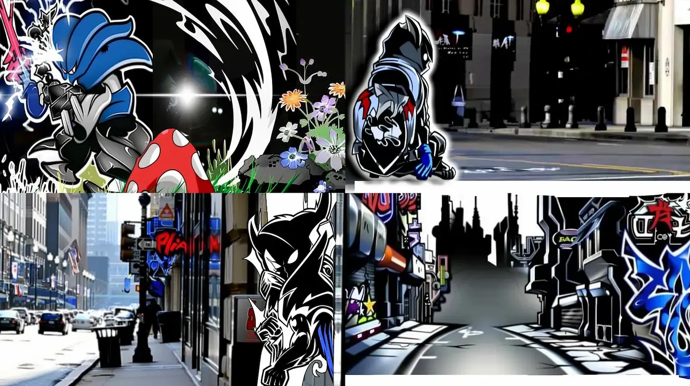 Dynamic Urban Fantasy with Graphic Novel Influences - Midjourney sref style