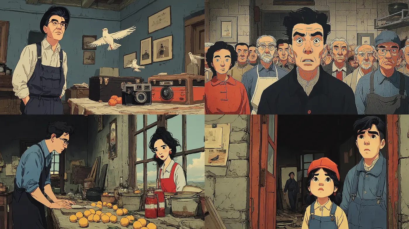 Whimsical and Expressive Animation Style with a Nostalgic Touch - Midjourney sref style