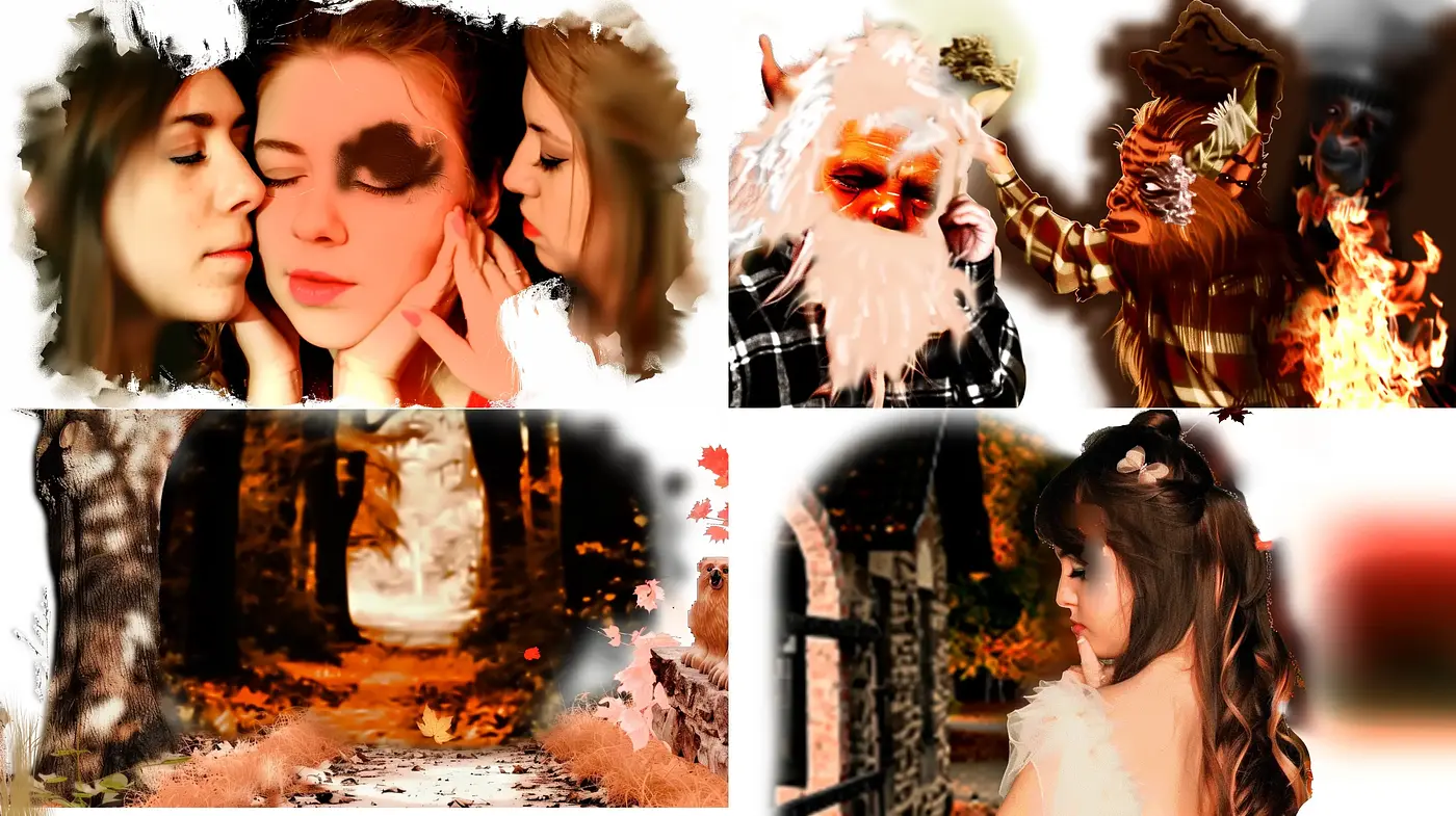 Surreal Autumn Dreamscape with Expressionist Undertones - Midjourney sref style