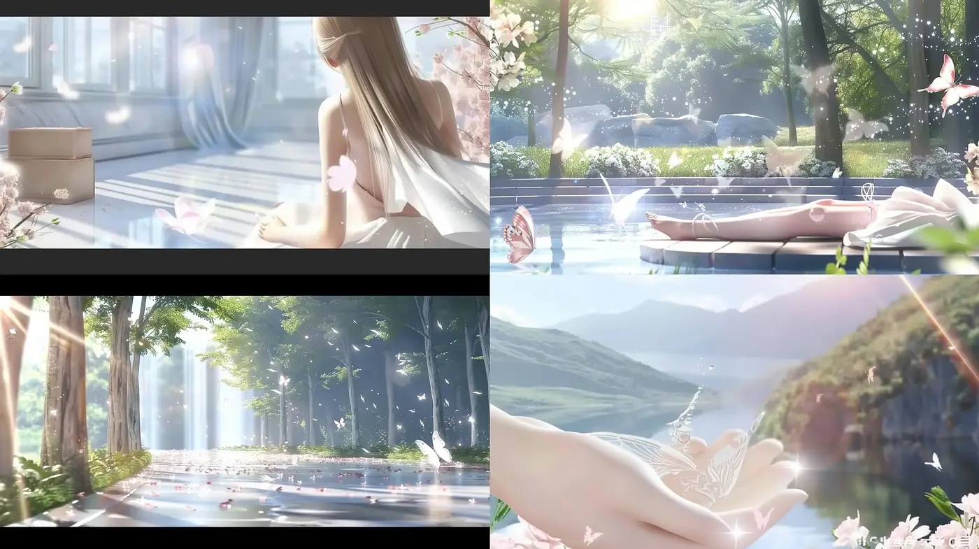 Ethereal Light and Pastel Harmony in Serene Scenes - Midjourney sref style