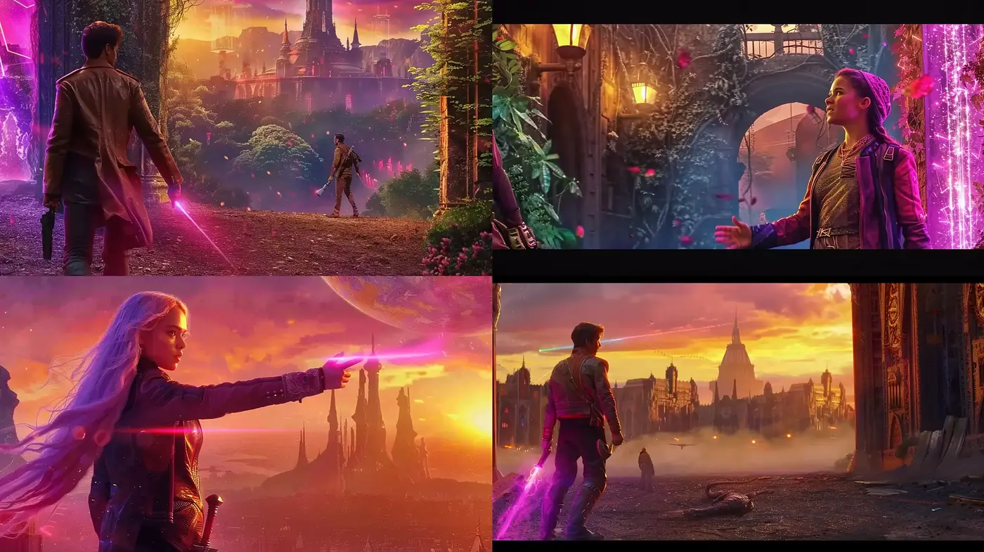 Mystical Twilight Saga: A Cinematic Tapestry of Fantasy and Enchantment - Midjourney sref style
