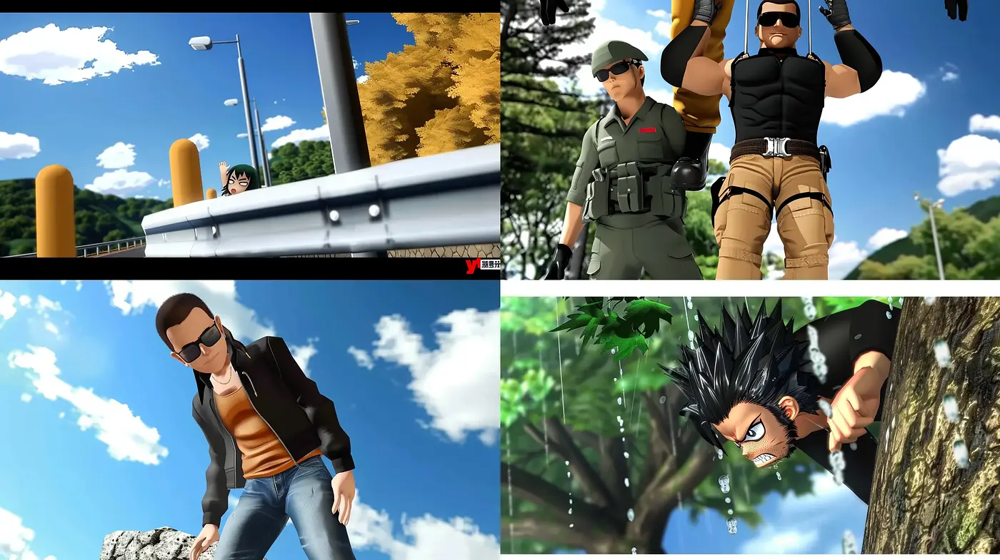 Dynamic Animation-Inspired Digital Art with Consistent Vivid Palette - Midjourney sref style