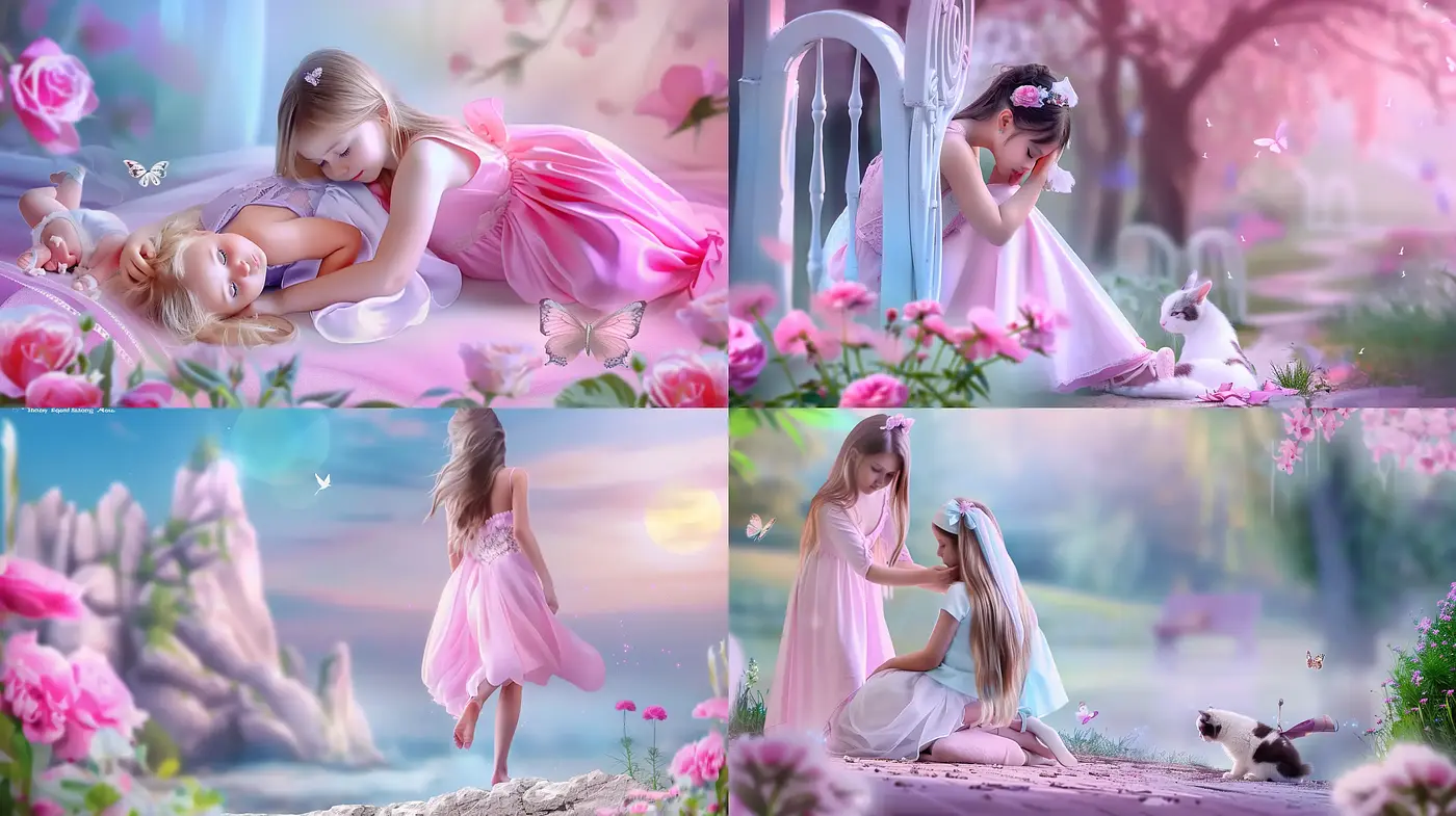 Ethereal Dreamscapes with Pastel Elegance and Soft Illumination - Midjourney sref style