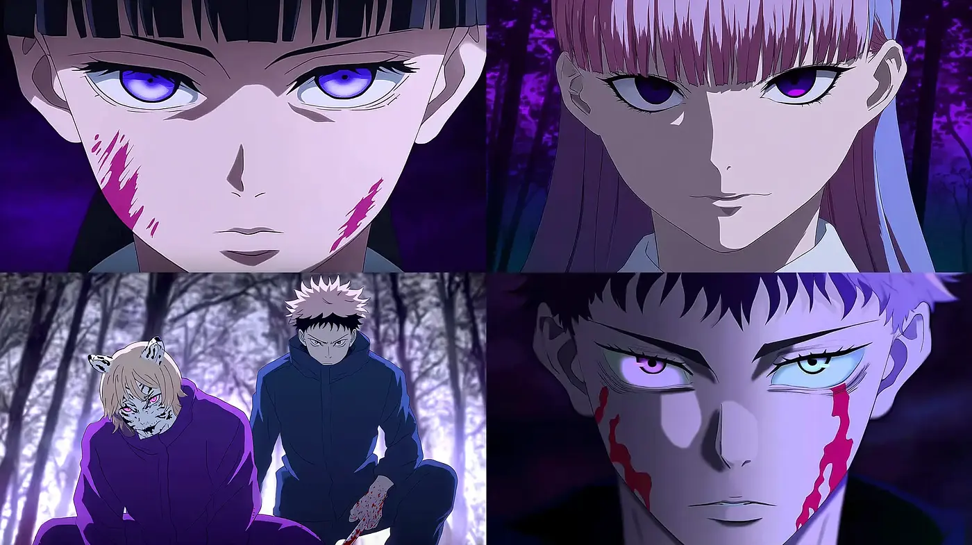 Dark and Intense Anime Aesthetic with Striking Character Design - Midjourney sref style