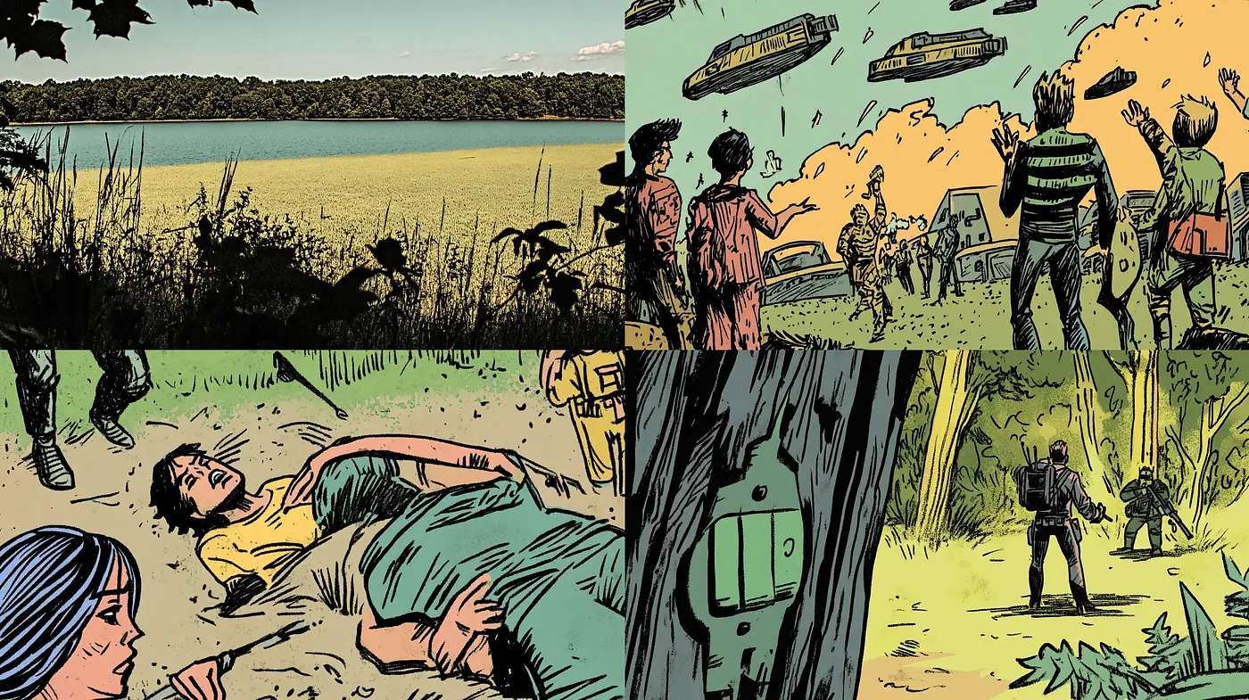 Graphic Novel Essence with a Twilight Atmosphere - Midjourney sref style