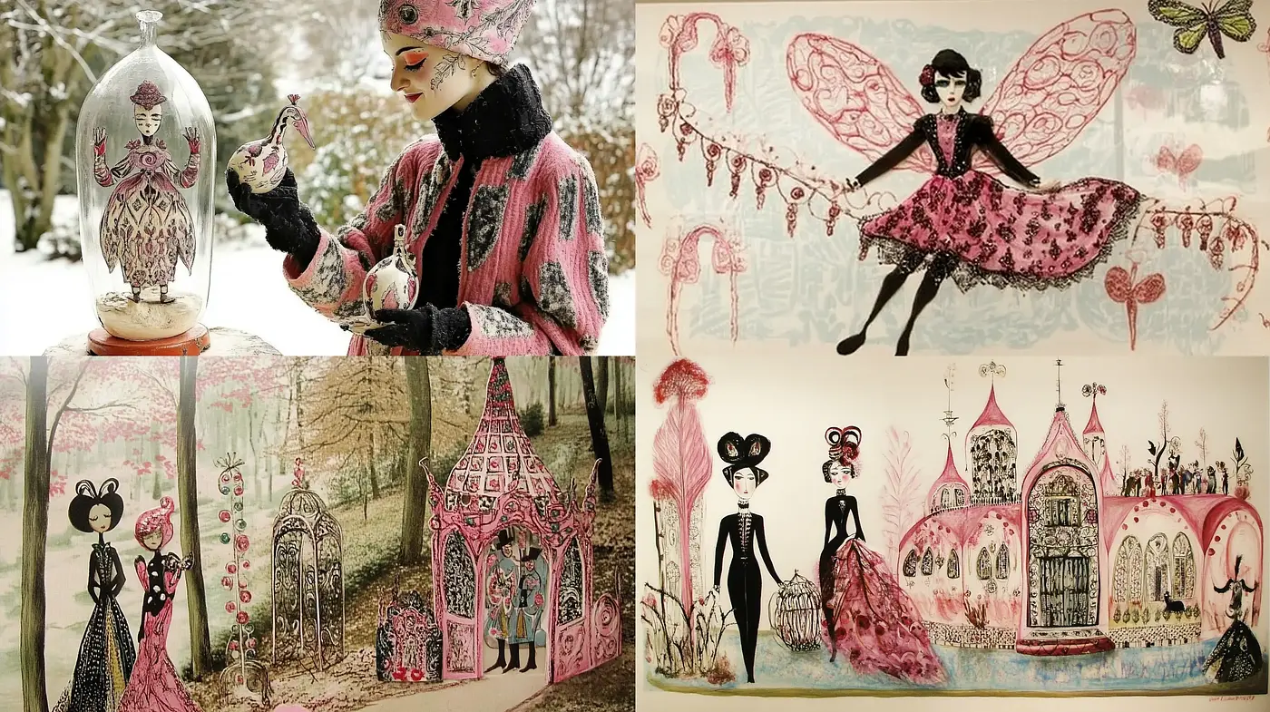 Enchanted Whimsy: A Fantastical Fusion of Folk Art and Fairytale Dreamscapes - Midjourney sref style