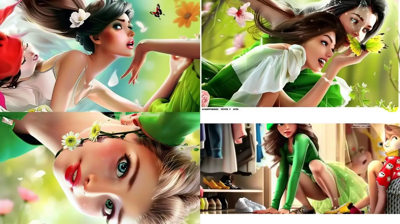 Luminous Enchantment: A Vivid and Hyper-Realistic Fairy Tale Illustration Style - Midjourney sref style