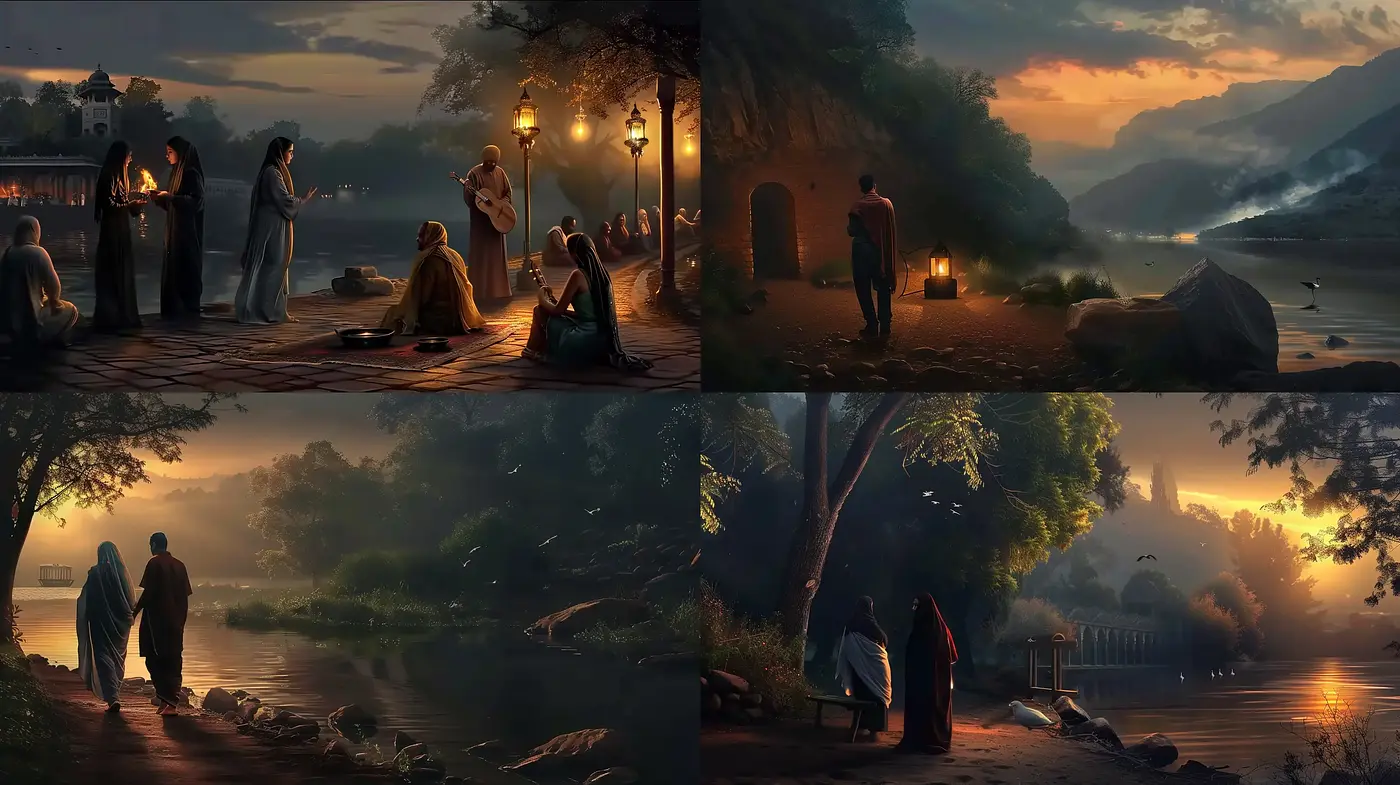 Twilight Reverie: A Serene Blend of Dusky Hues and Subtle Warmth - Midjourney sref style