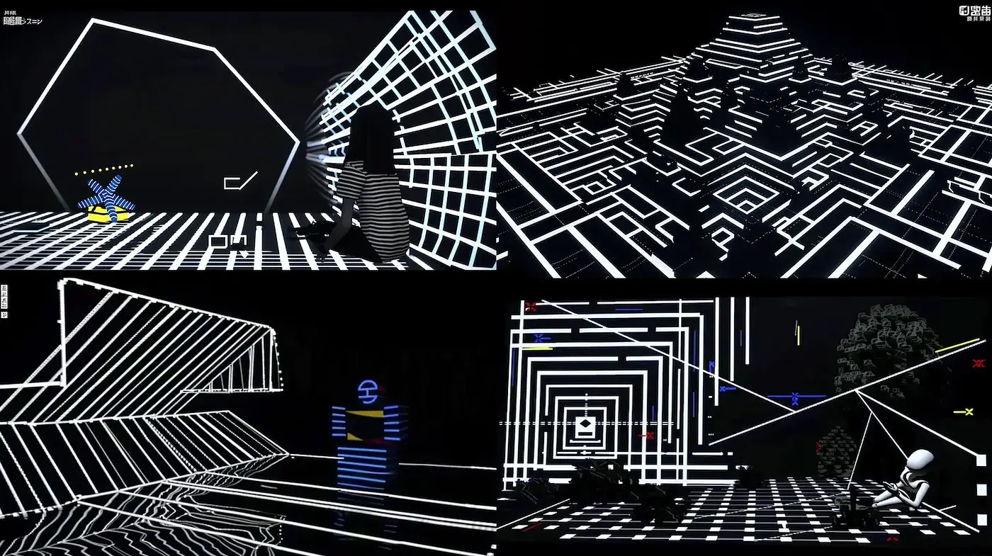 Futuristic and Geometric Ambiance with Neon Accents - Midjourney sref style