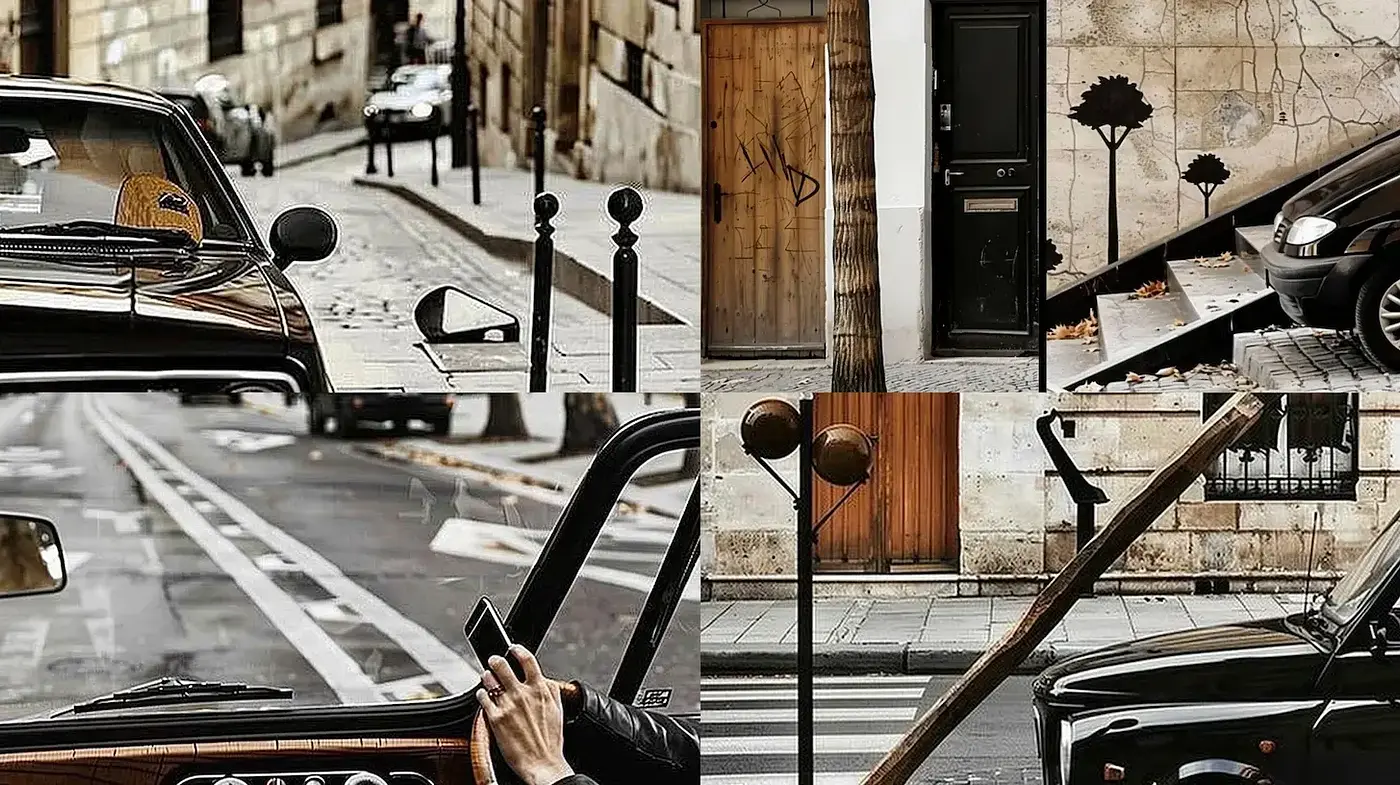 Contemporary urban aesthetic with vintage undertones and subtle artistic influences - Midjourney sref style