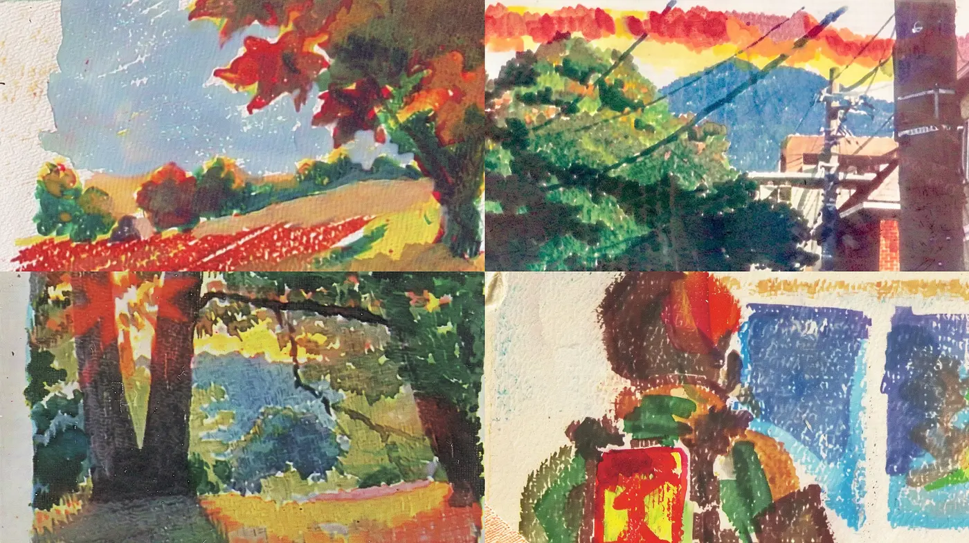 Harmonious Blend of Post-Impressionist Vibrancy and Textural Brushwork - Midjourney sref style