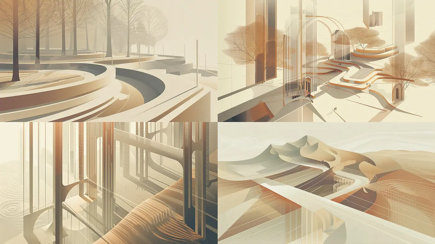 Ethereal Forms and Pastel Perspectives: An Abstract Journey in Soothing Tones - Midjourney sref style