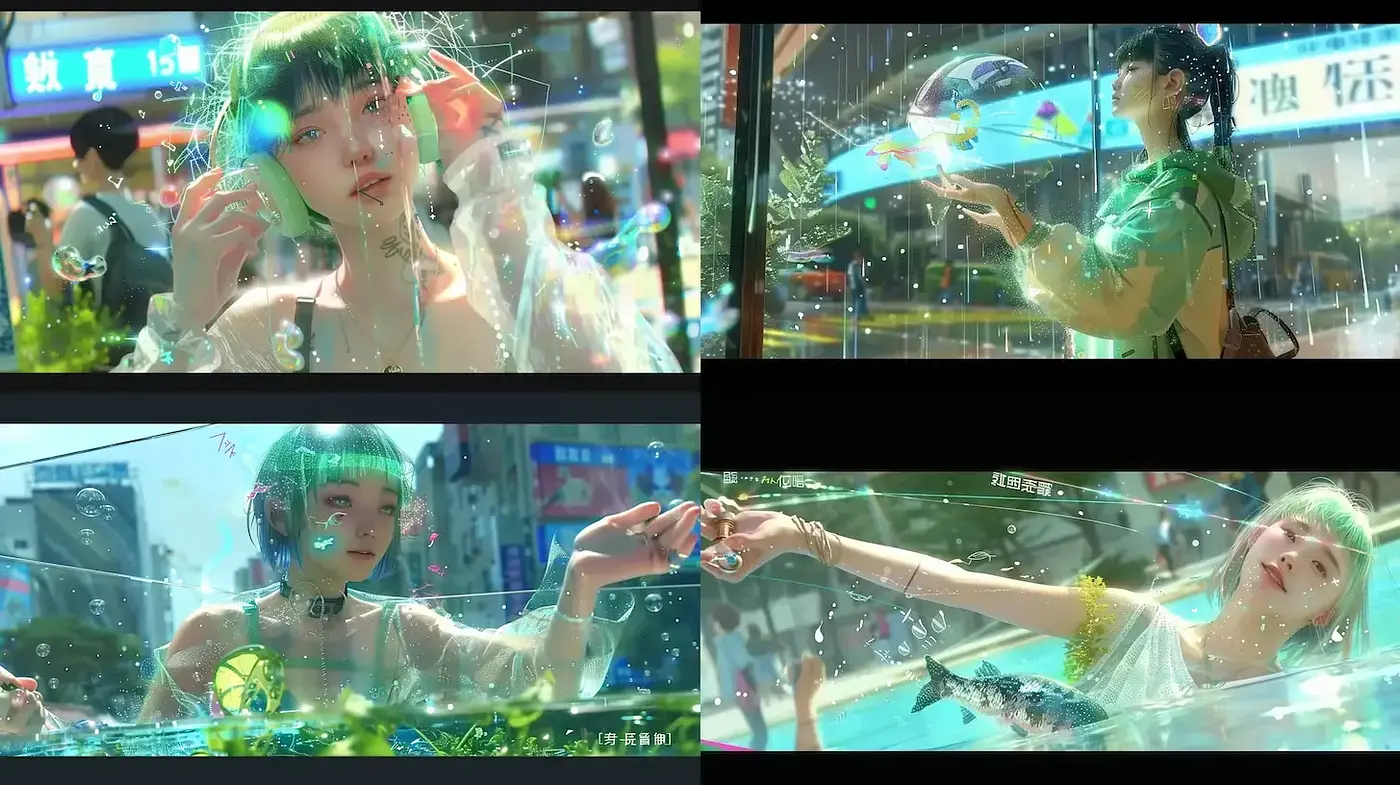 Neon-Drenched Hyper-Real Portraits with a Cinematic Flair - Midjourney sref style
