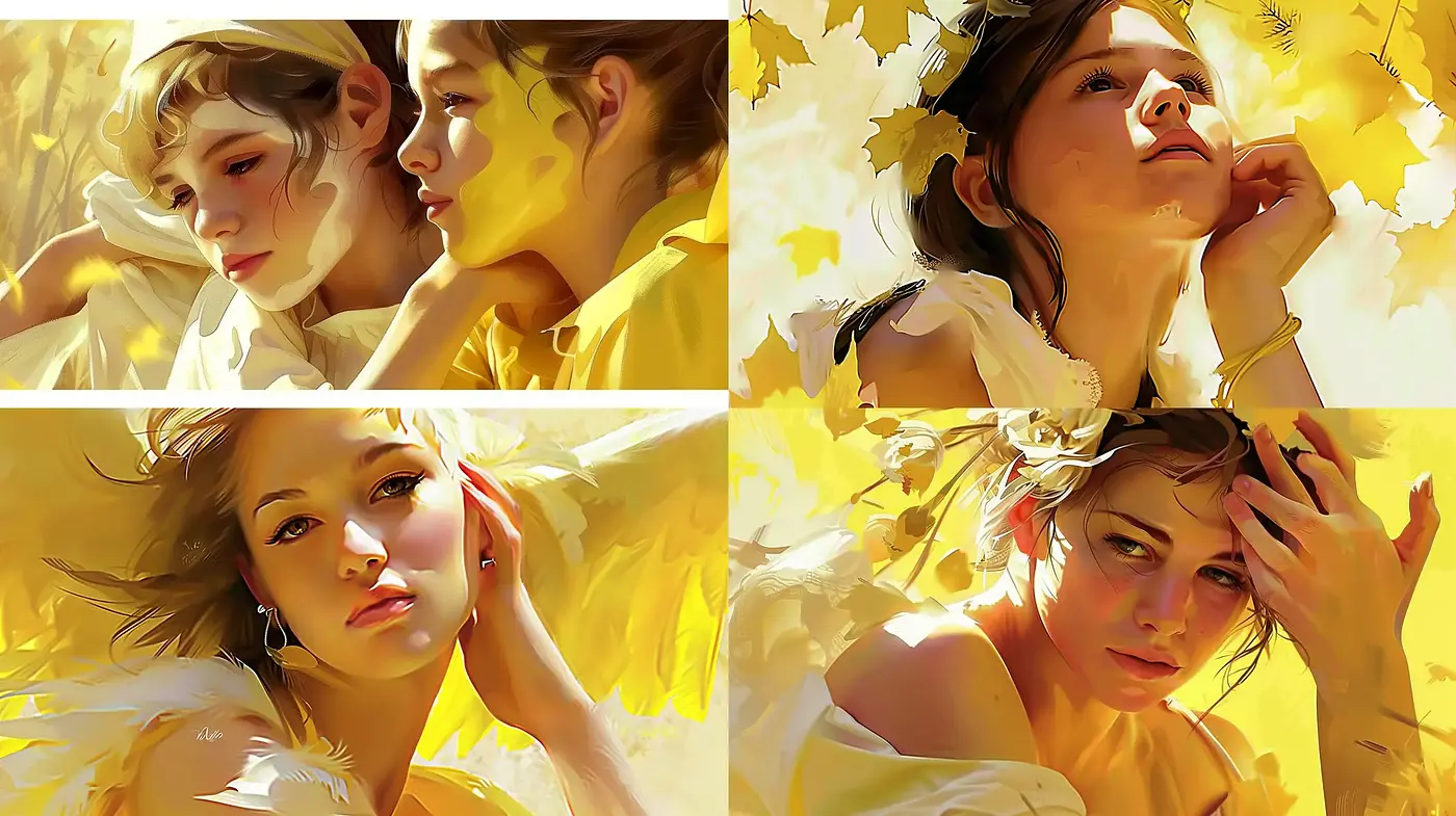 Sun-Drenched Elegance: A Luminescent Homage to Classical Portraiture - Midjourney sref style