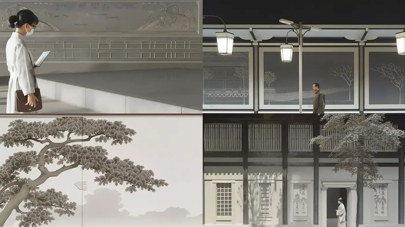 A Blending of Minimalist and Traditional Aesthetics with Contemporary Influences - Midjourney sref style