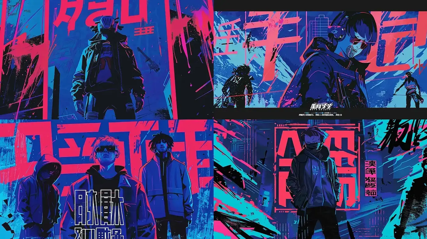 Dynamic Urban Neo-Noir Aesthetic with Futuristic Elements - Midjourney sref style