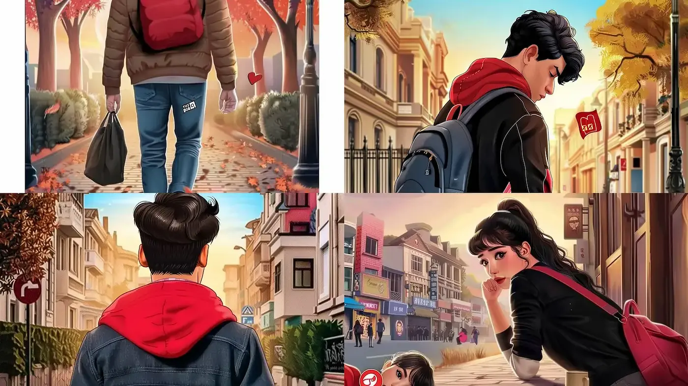 Contemporary and vibrant urban storytelling with rich textures - Midjourney sref style