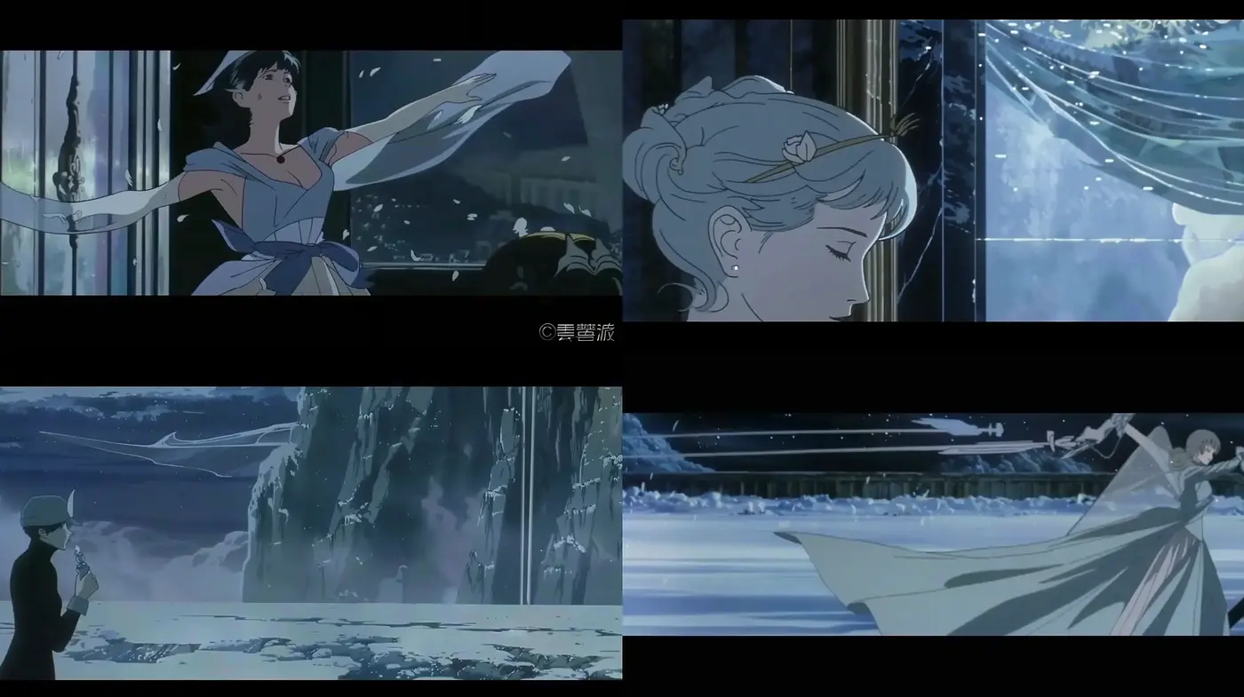 Ethereal Anime Dreamscape: A Harmonious Fusion of Melancholic Hues and Delicate Details - Midjourney sref style
