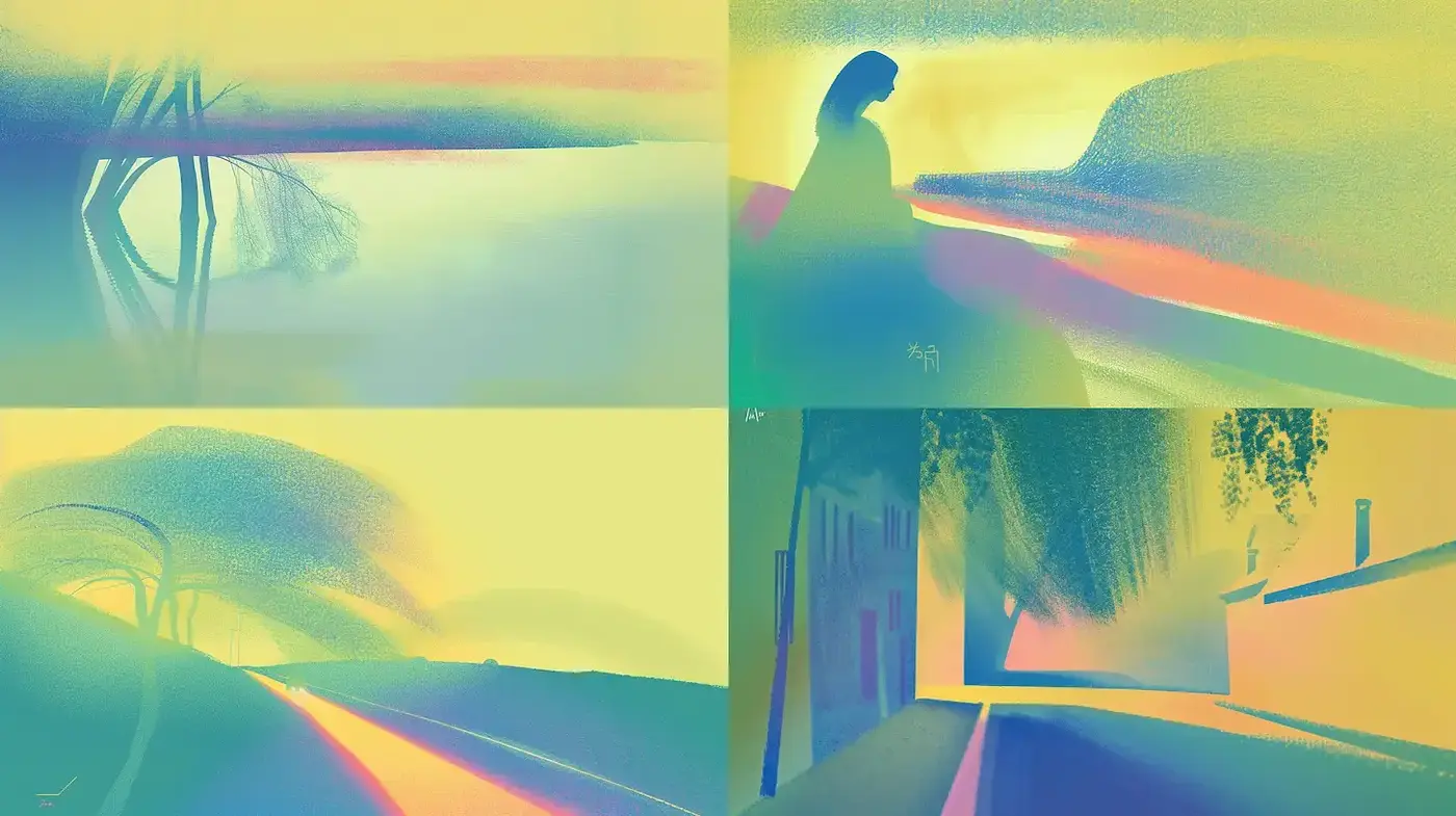 Ethereal Dreamscapes with Pastel Hues - Midjourney sref style