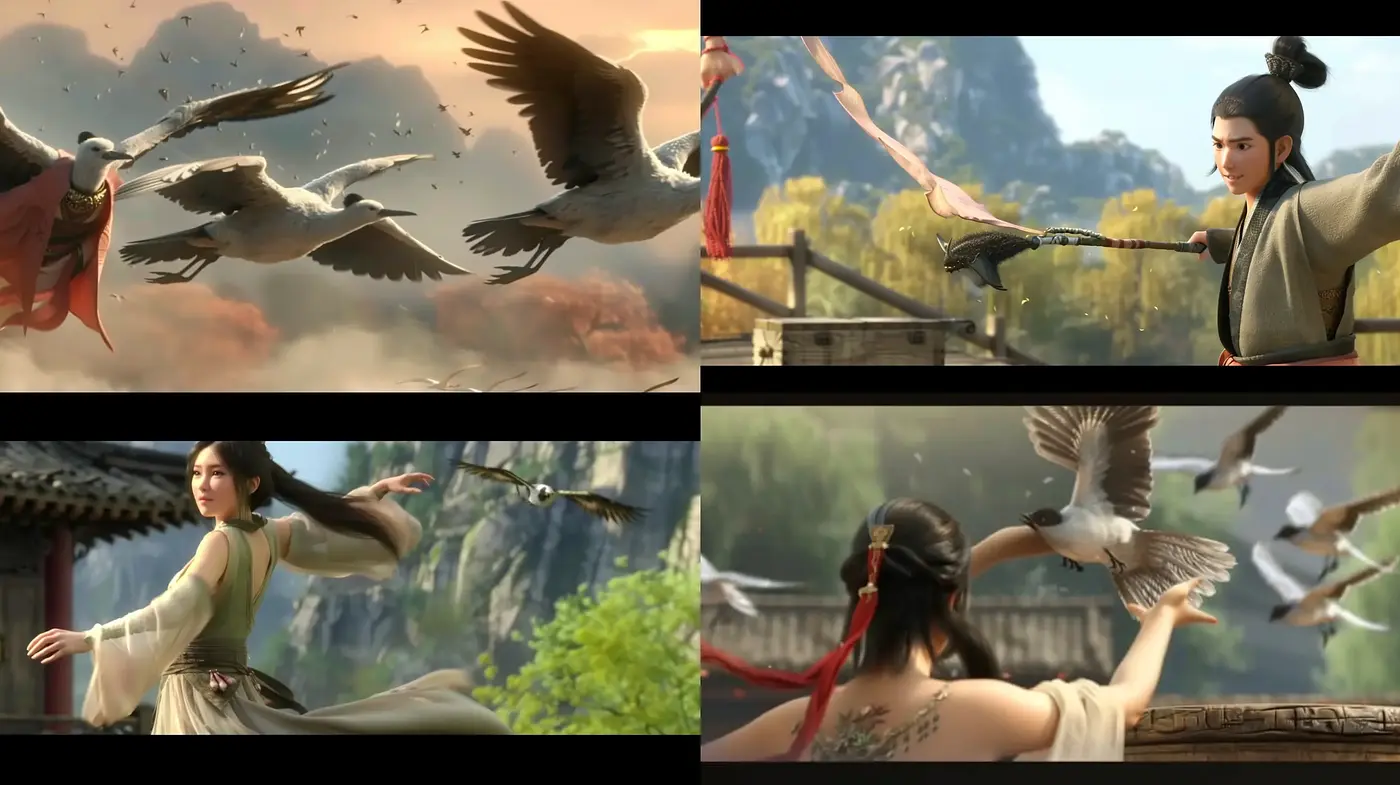 Ethereal Serenity in Nature’s Embrace: A Cinematic Artistic Vision - Midjourney sref style