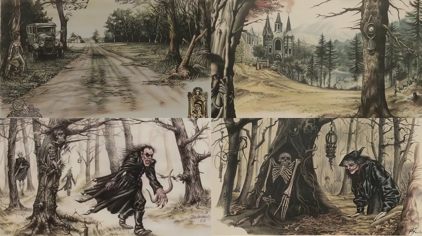 Gothic Revival of Macabre and Melancholy - Midjourney sref style