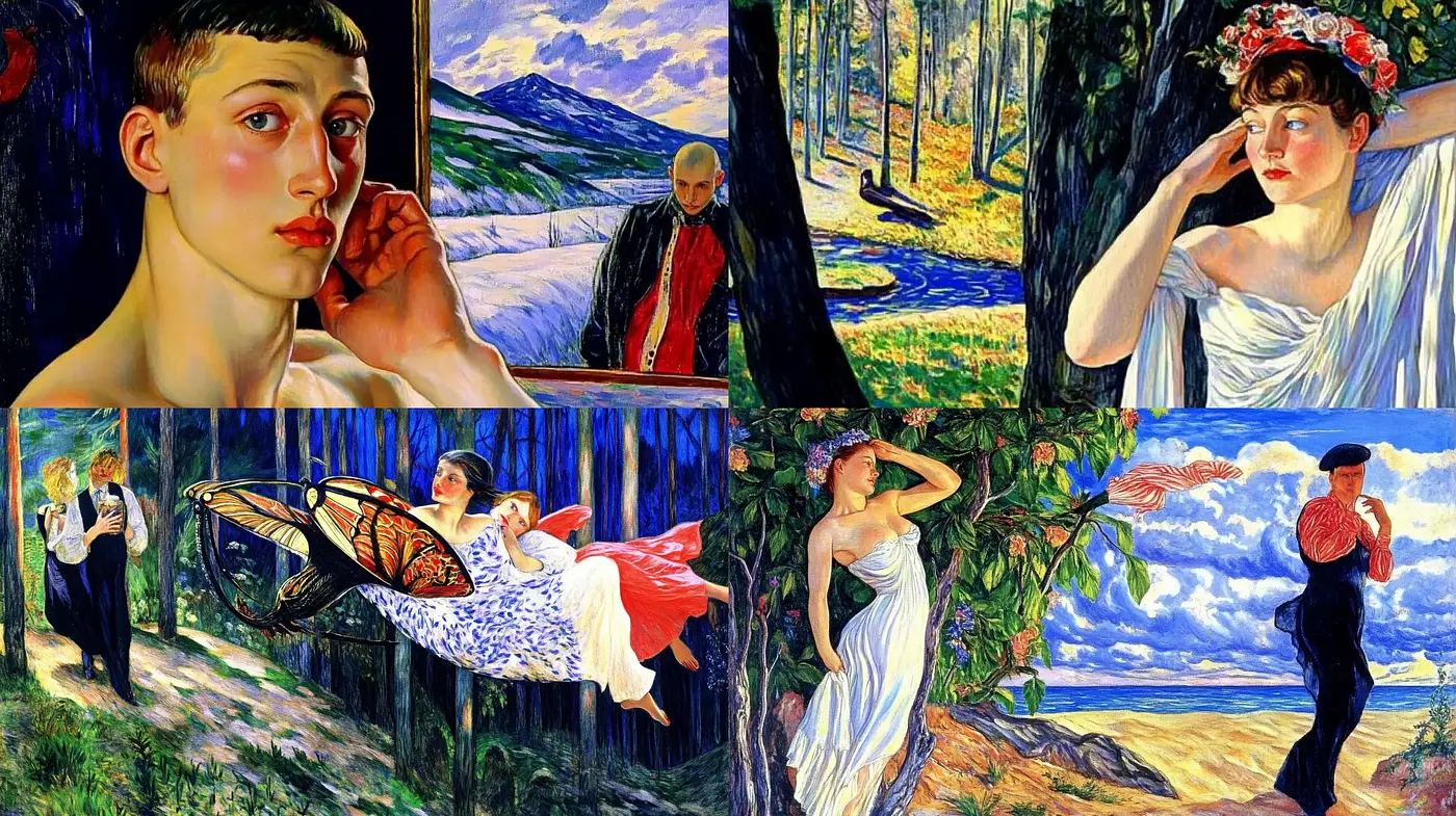 Vivid and Expressive Post-Impressionist Reverie - Midjourney sref style