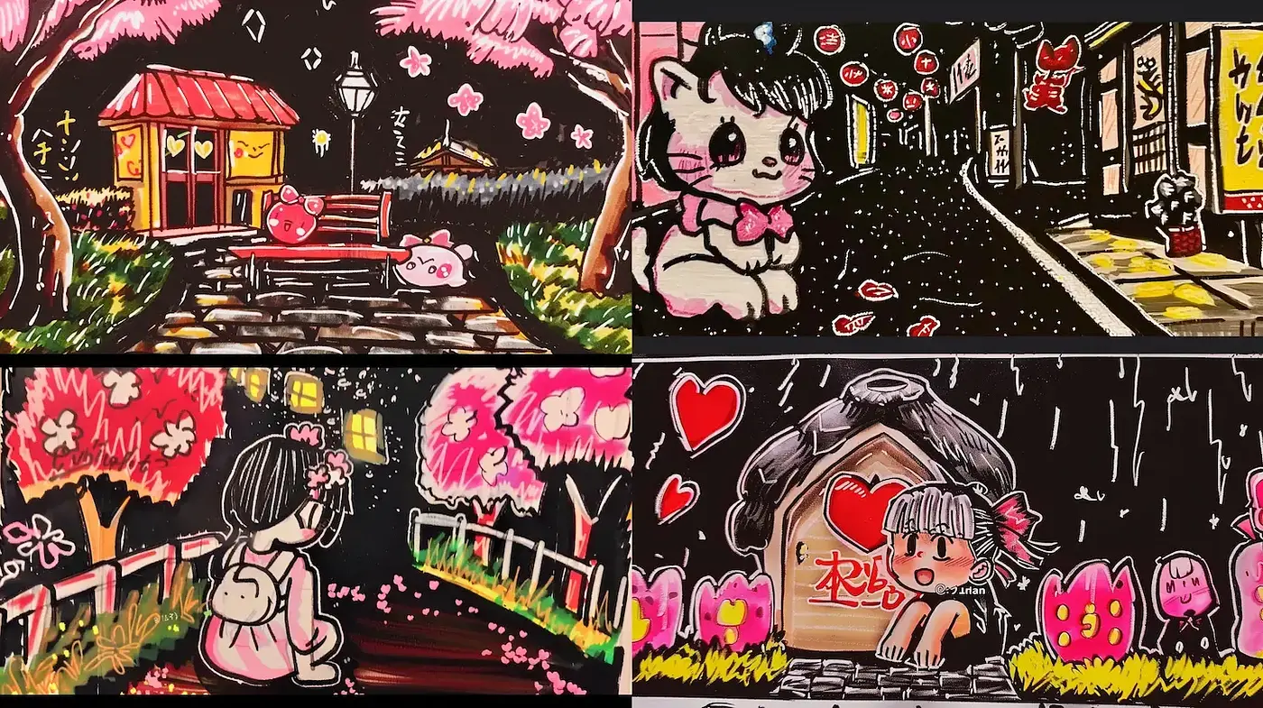 Charming and Whimsical Art Style with a Playful Atmosphere - Midjourney sref style