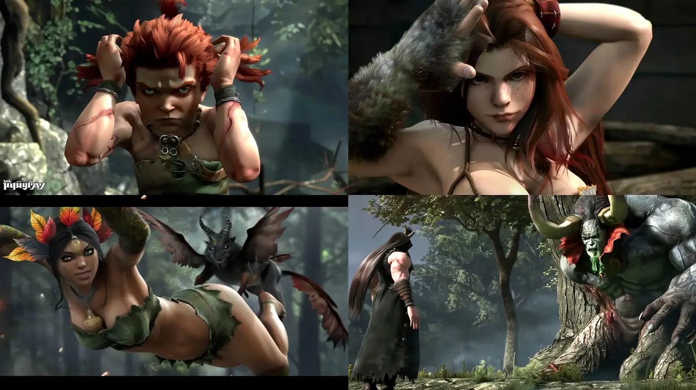 Enigmatic Fantasy Realism with a Captivating Video Game Aesthetic - Midjourney sref style