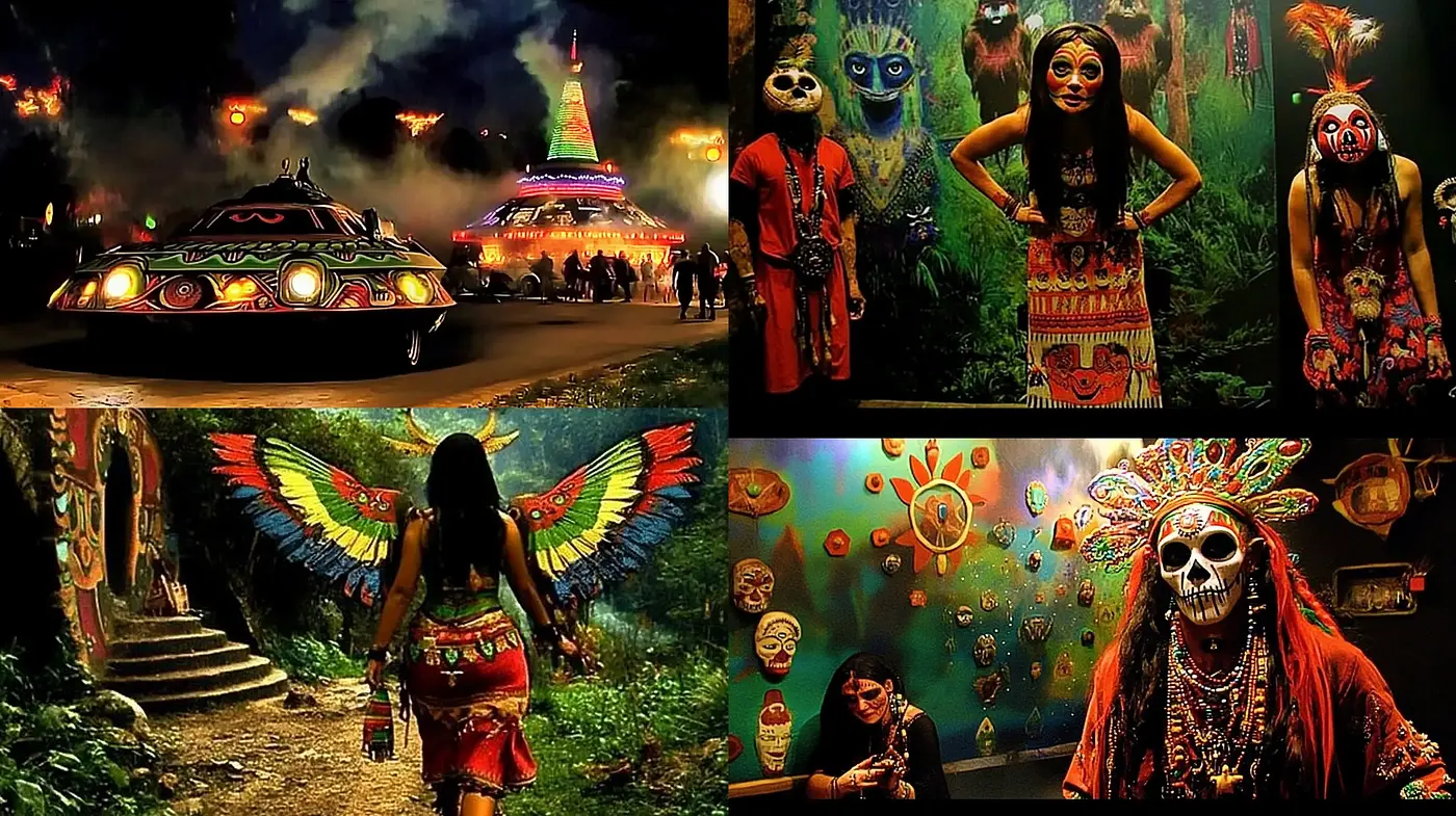 Luminous Festival of Folklore Fusion - Midjourney sref style