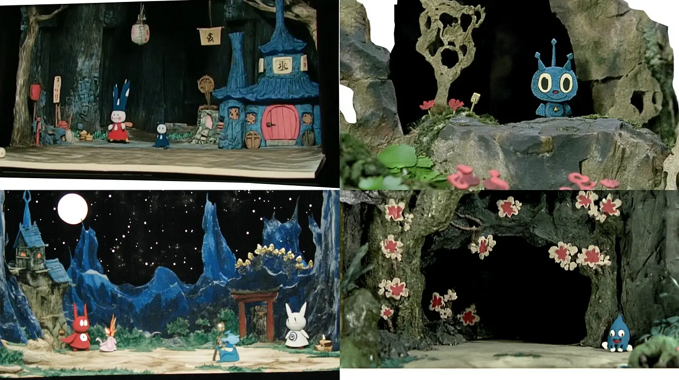 Enchanted Nocturnal Caverns: A Whimsical Tale of Textured Fantasy - Midjourney sref style