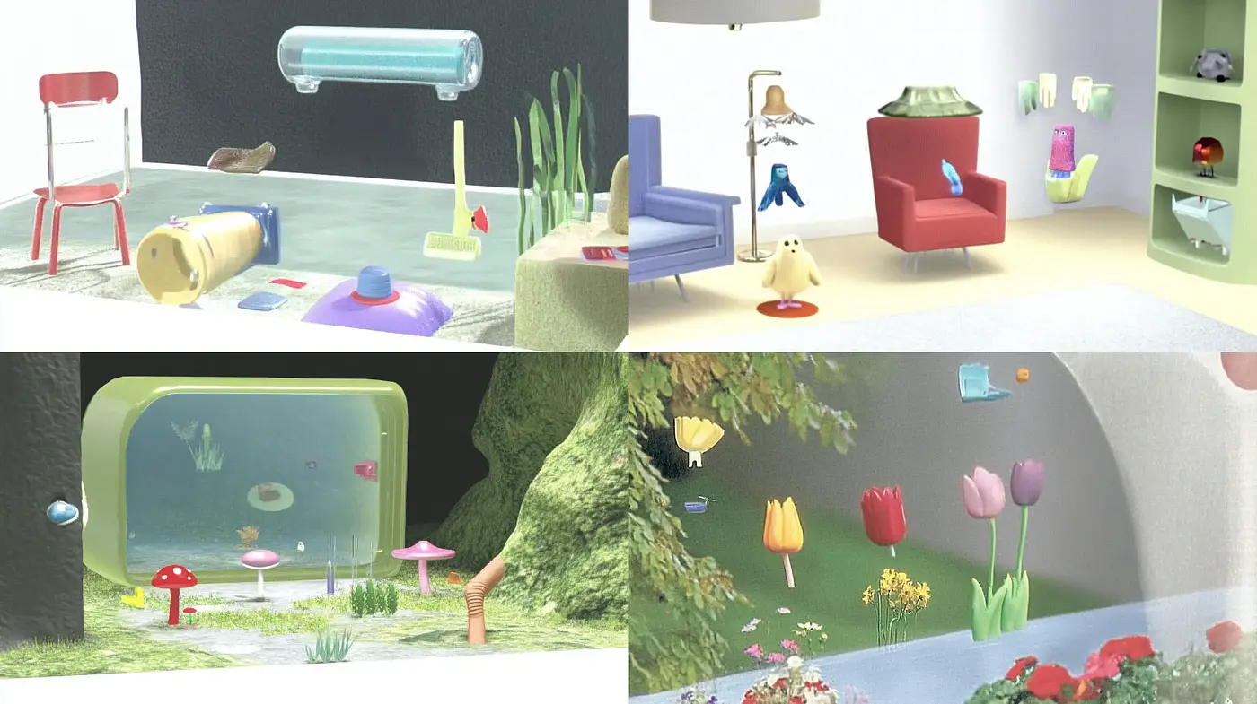 Surrealistic Dreamscape with Soft-Hued Storybook Ambiance - Midjourney sref style