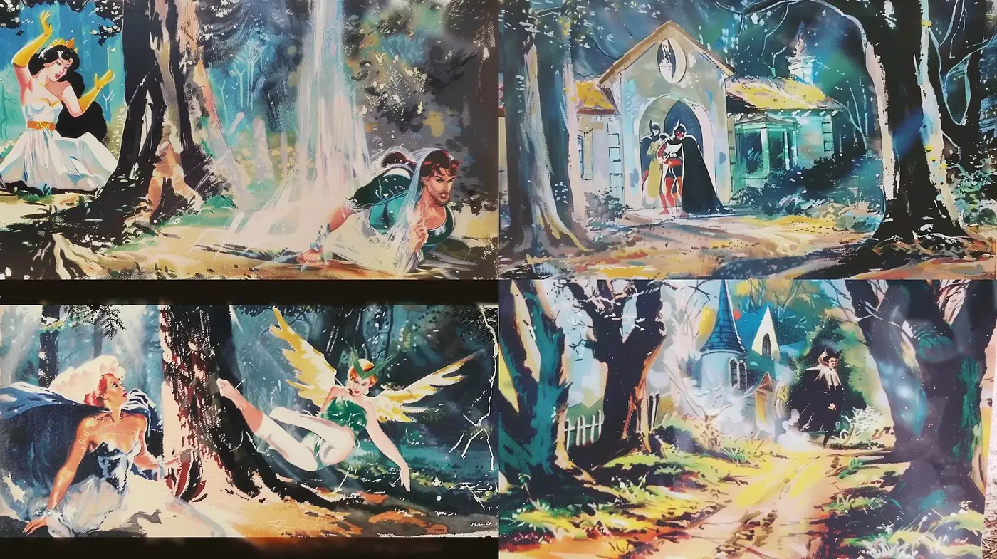 Enchanted Forest Dreams in Expressive Brushstrokes - Midjourney sref style