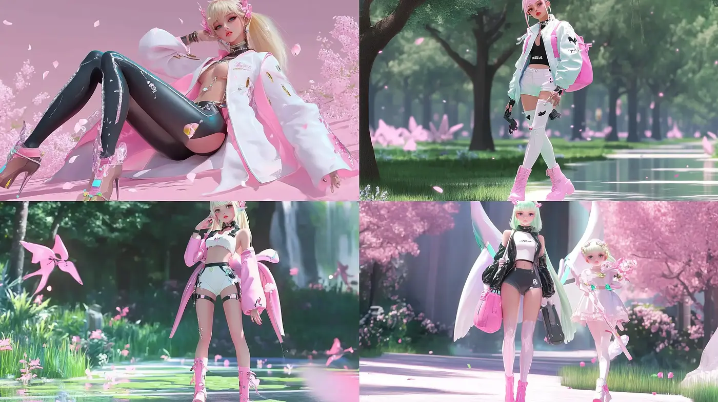 Ethereal Anime Blossom Dreamscape - Midjourney sref style